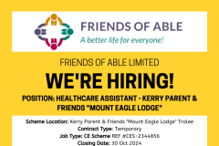 Healthcare Assistant - Kerry Parent & Friends \"Mount Eagle Lodge\" - 1