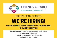 Maintenance Person - Enable Ireland Children\'s Service - 1