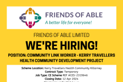 Community Link Worker - Kerry Travellers Health Community Development Project