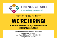 Maintenance/Caretaker with Mount Eagle Lodge