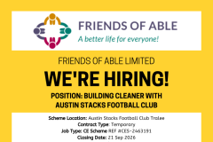 Building Cleaner with Austin Stacks Football Club - 1