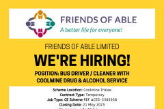 Bus Driver/Cleaner with Coolmine Drug & Alcohol Service - 1