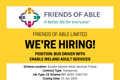 Bus Driver with Enable Ireland Adult Services - 1