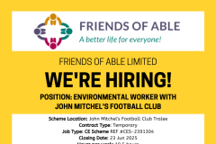 Environmental Worker with John Mitchel's Football Club - 1