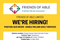 Bus Driver - Enable Ireland Adult Services - 1