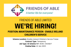 Maintenance Person - Enable Ireland Children