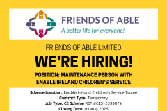 Maintenance Person with Enable Ireland Children's Service - 1