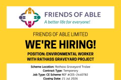 Environmental Worker with Rathass Graveyard Project - 1
